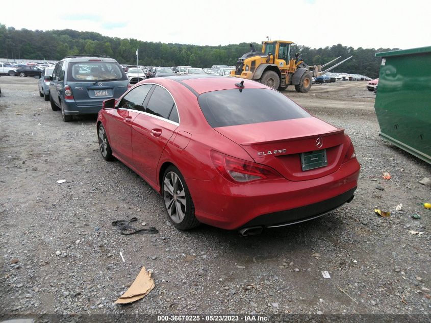 2014 MERCEDES-BENZ CLA-CLASS CLA 250 - WDDSJ4EBXEN046619