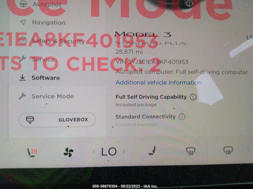 2019 TESLA MODEL 3 RANGE - 5YJ3E1EA8KF401953