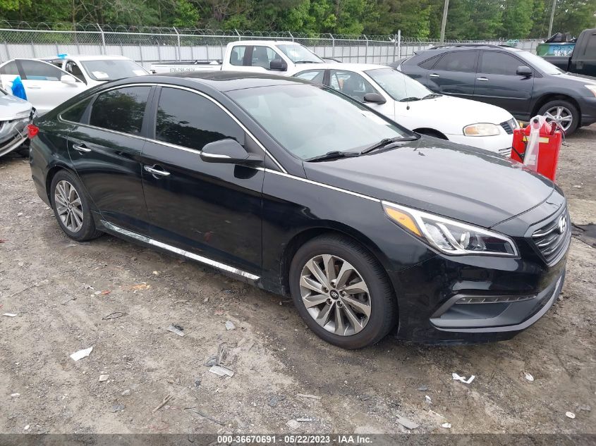 2016 HYUNDAI SONATA 2.4L SPORT - 5NPE34AF8GH338198