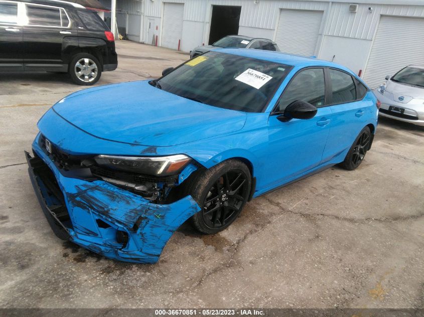 2022 HONDA CIVIC HATCHBACK SPORT - 19XFL2H88NE012905