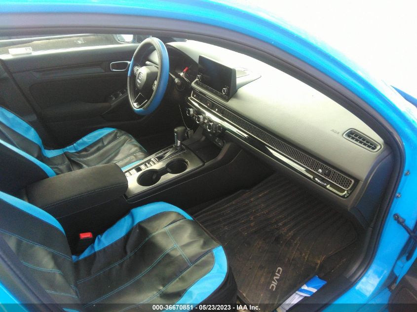 2022 HONDA CIVIC HATCHBACK SPORT - 19XFL2H88NE012905