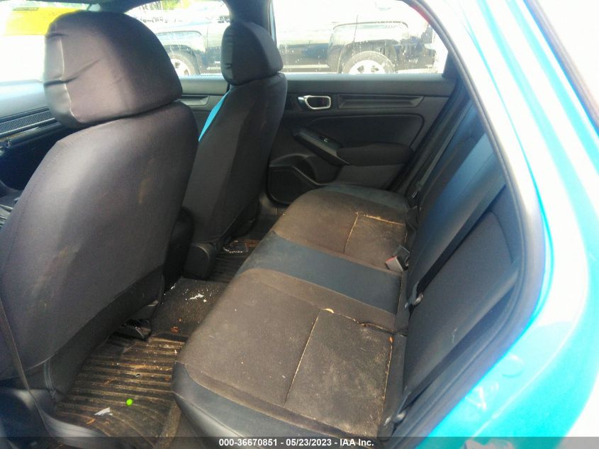 2022 HONDA CIVIC HATCHBACK SPORT - 19XFL2H88NE012905