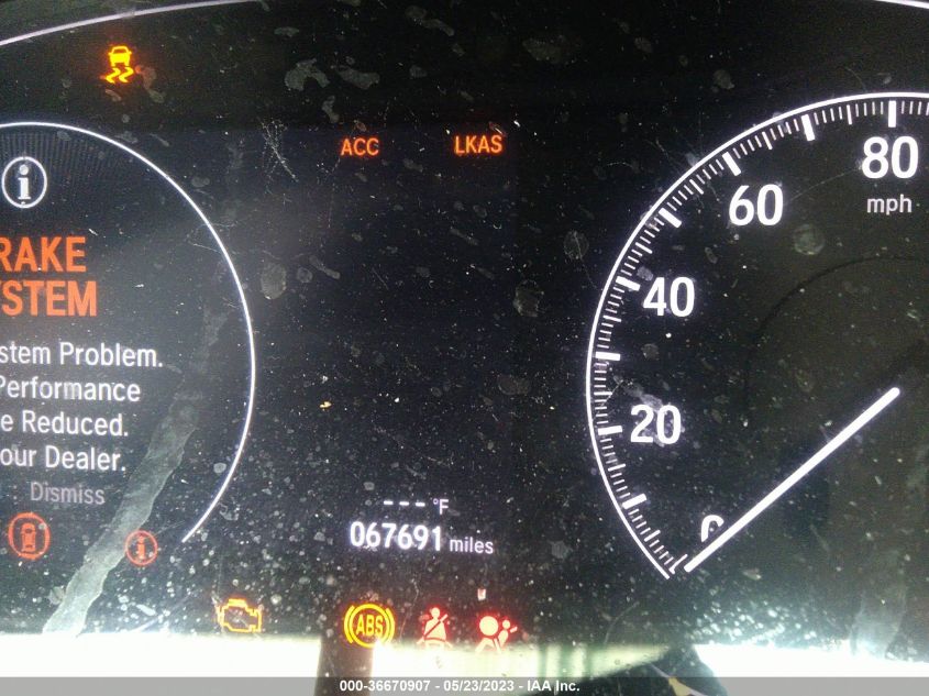 2019 HONDA ACCORD SEDAN EX-L 1.5T - 1HGCV1F5XKA116523