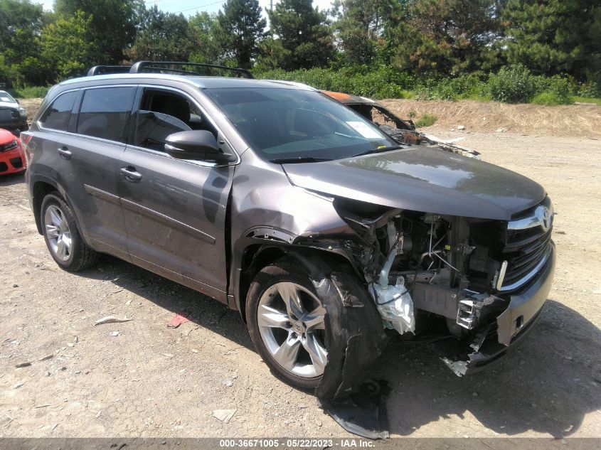 2015 TOYOTA HIGHLANDER LIMITED - 5TDDKRFH3FS111354