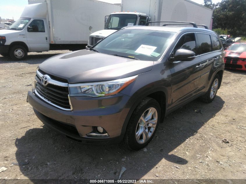 2015 TOYOTA HIGHLANDER LIMITED - 5TDDKRFH3FS111354