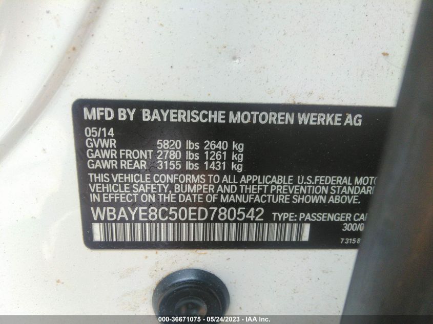 2014 BMW ALPINA B7 WBAYE8C50ED780542