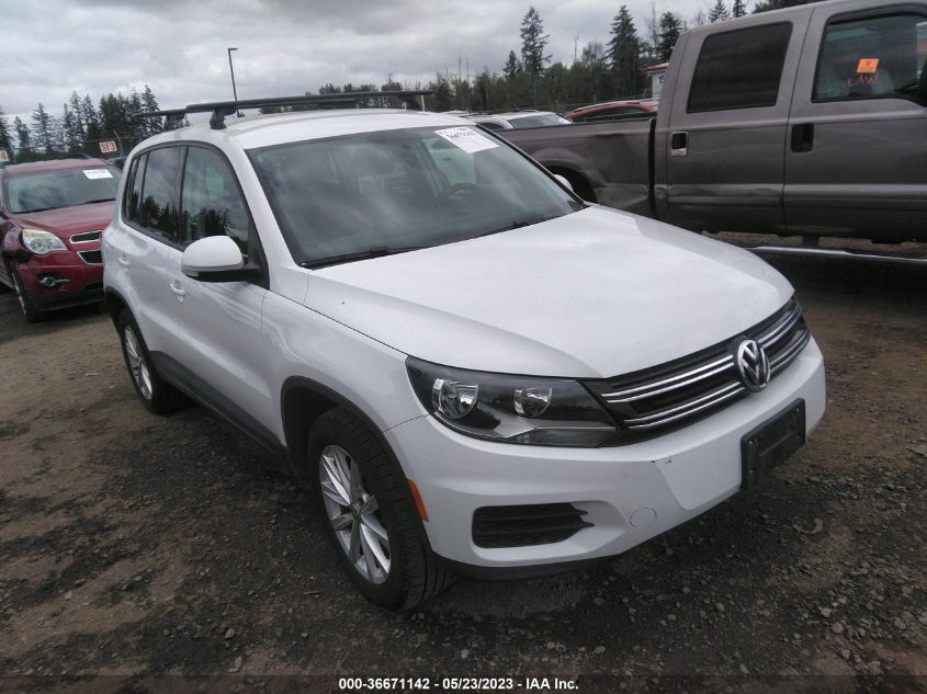 2014 VOLKSWAGEN TIGUAN SE - WVGBV3AX2EW580391