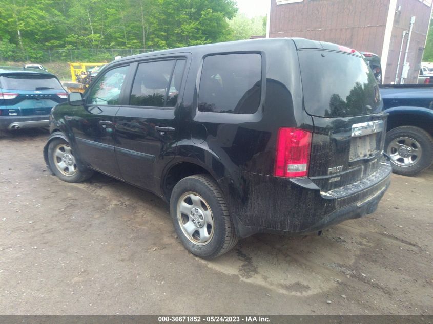 2013 HONDA PILOT LX - 5FNYF4H20DB008847