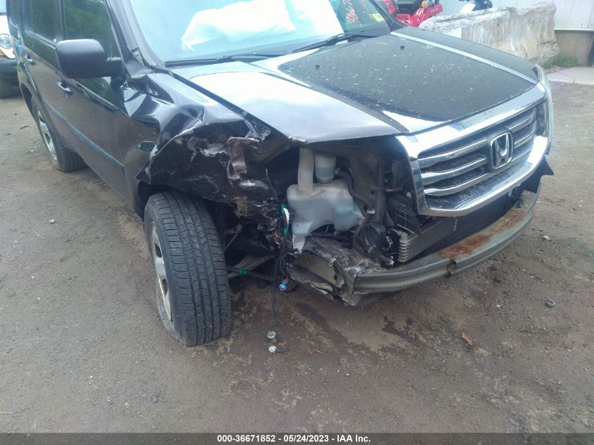 2013 HONDA PILOT LX - 5FNYF4H20DB008847