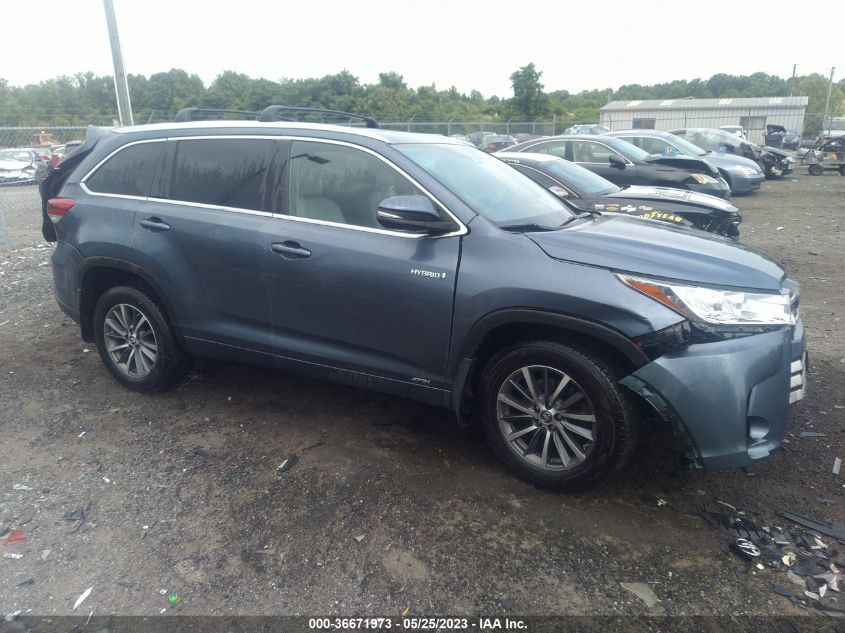 2018 TOYOTA HIGHLANDER HYBRID XLE - 5TDJGRFH1JS050602