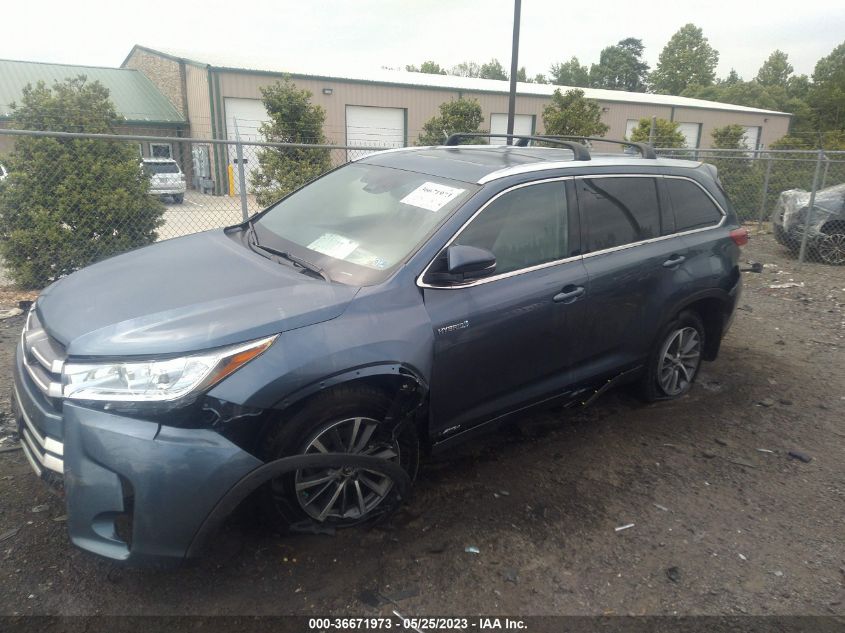 2018 TOYOTA HIGHLANDER HYBRID XLE - 5TDJGRFH1JS050602