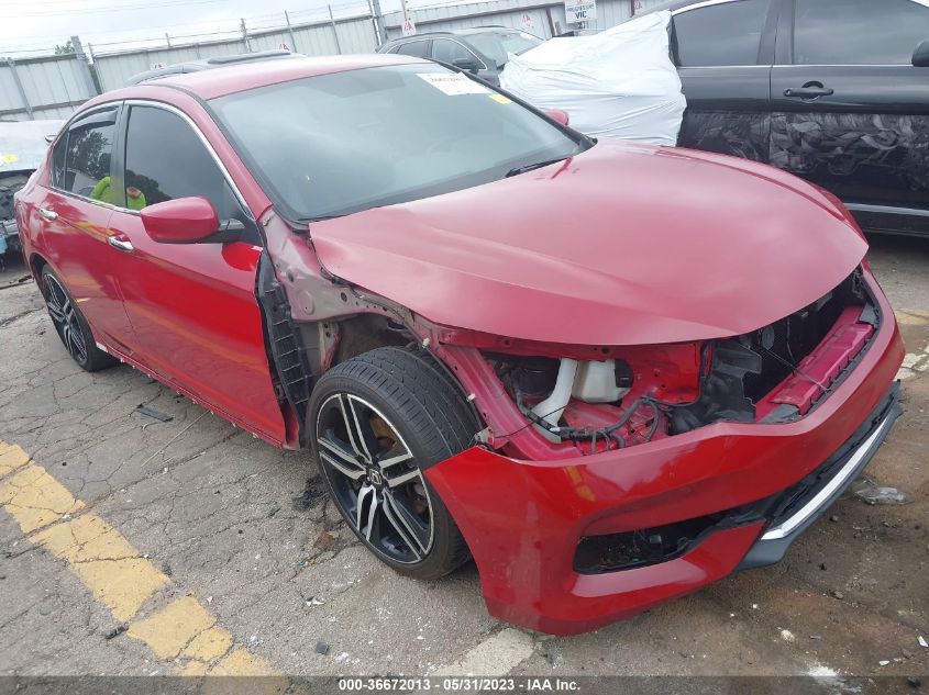2016 HONDA ACCORD SEDAN SPORT - 1HGCR2F52GA120387