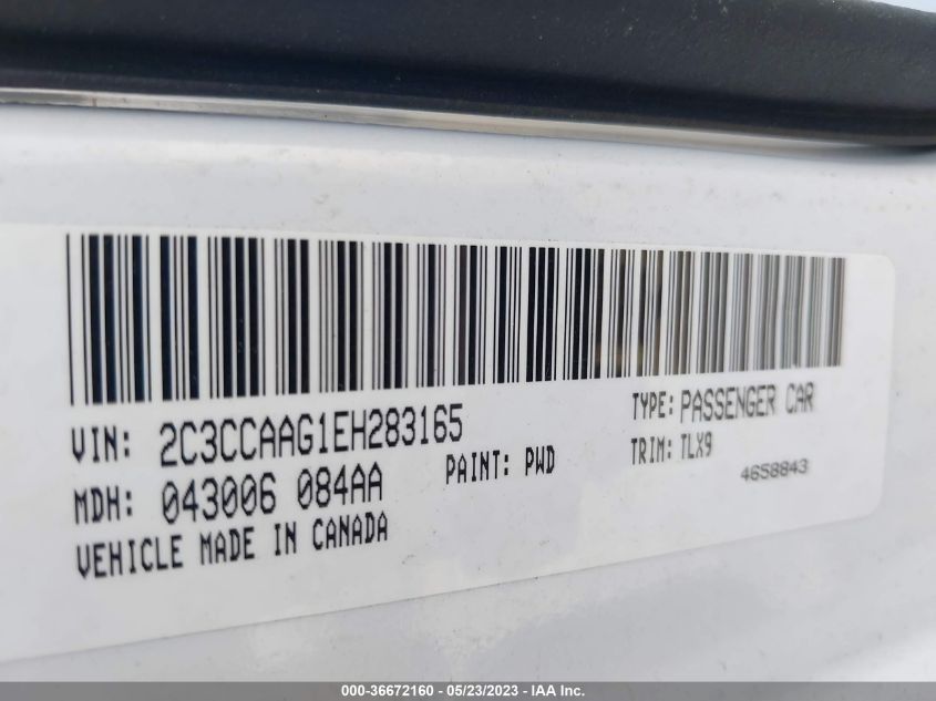 2014 CHRYSLER 300 - 2C3CCAAG1EH283165