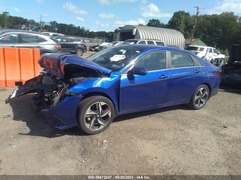 2022 HYUNDAI ELANTRA LIMITED - KMHLP4AG9NU319274
