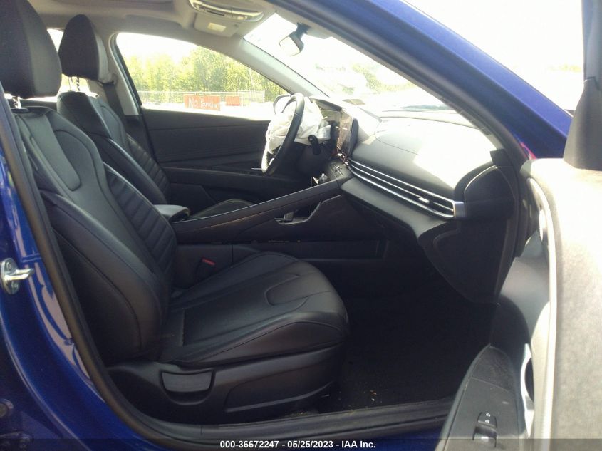 2022 HYUNDAI ELANTRA LIMITED - KMHLP4AG9NU319274