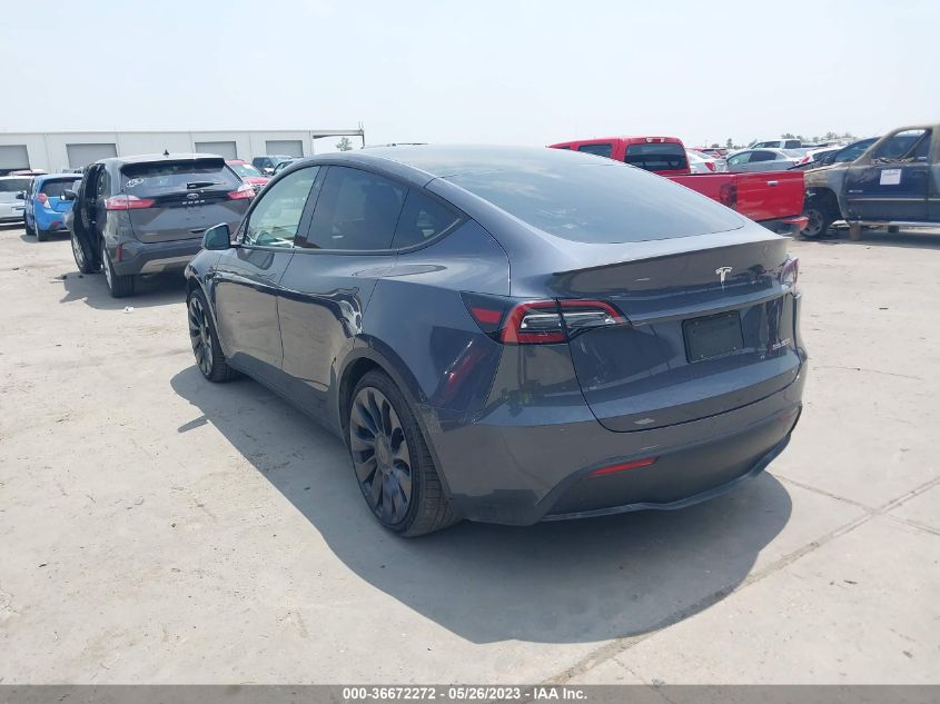 2022 TESLA MODEL Y PERFORMANCE - 7SAYGDEF9NF454598