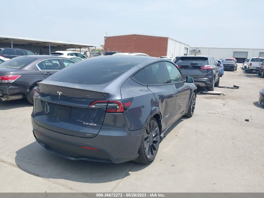 2022 TESLA MODEL Y PERFORMANCE - 7SAYGDEF9NF454598