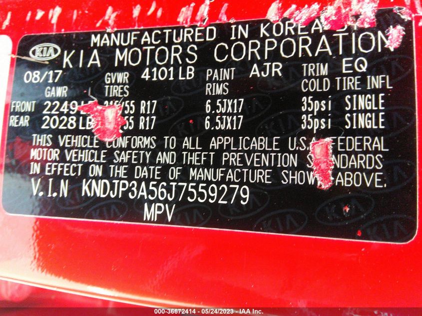 2018 KIA SOUL + - KNDJP3A56J7559279