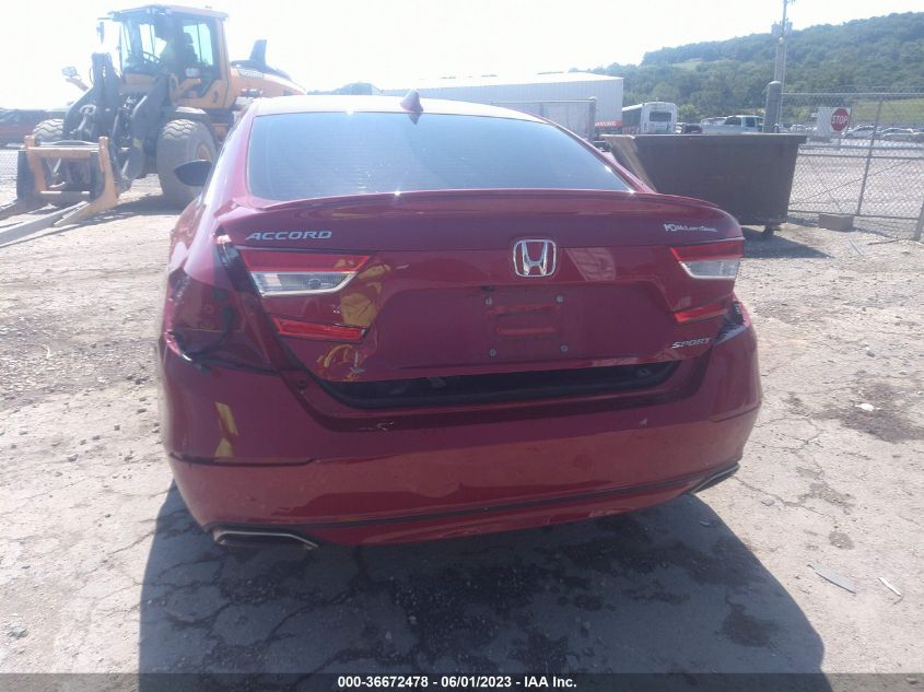 2020 HONDA ACCORD SEDAN SPORT - 1HGCV1F36LA008450