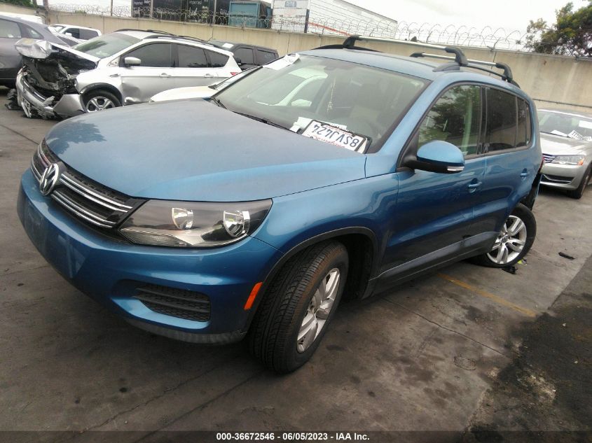 2017 VOLKSWAGEN TIGUAN S - WVGAV7AX1HK021011