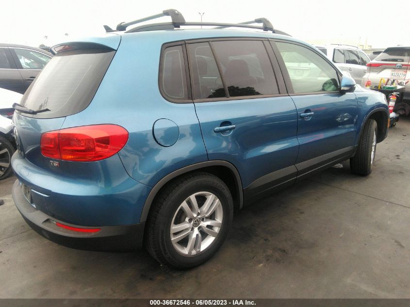 2017 VOLKSWAGEN TIGUAN S - WVGAV7AX1HK021011