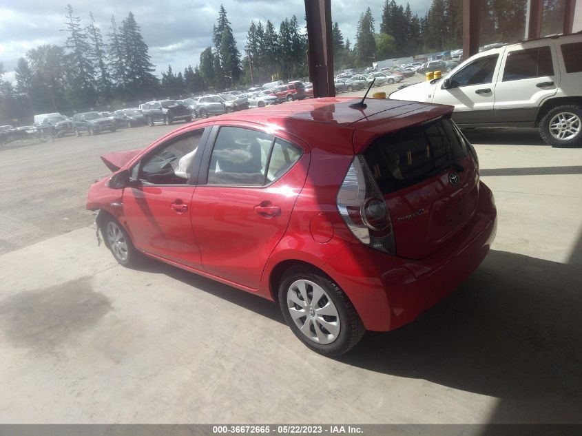 2013 TOYOTA PRIUS C ONE/TWO/THREE/FOUR - JTDKDTB31D1049908