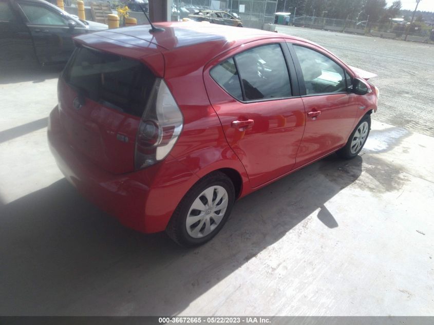 2013 TOYOTA PRIUS C ONE/TWO/THREE/FOUR - JTDKDTB31D1049908