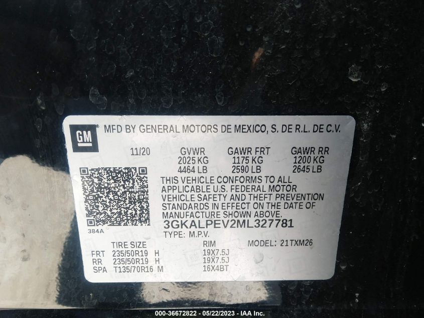 2021 GMC TERRAIN SLT - 3GKALPEV2ML327781