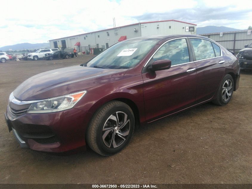 2016 HONDA ACCORD SEDAN LX - 1HGCR2F38GA004657