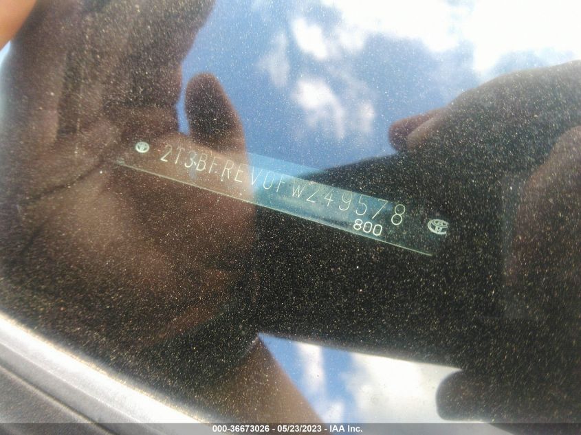 2015 TOYOTA RAV4 LE - 2T3BFREV0FW249578