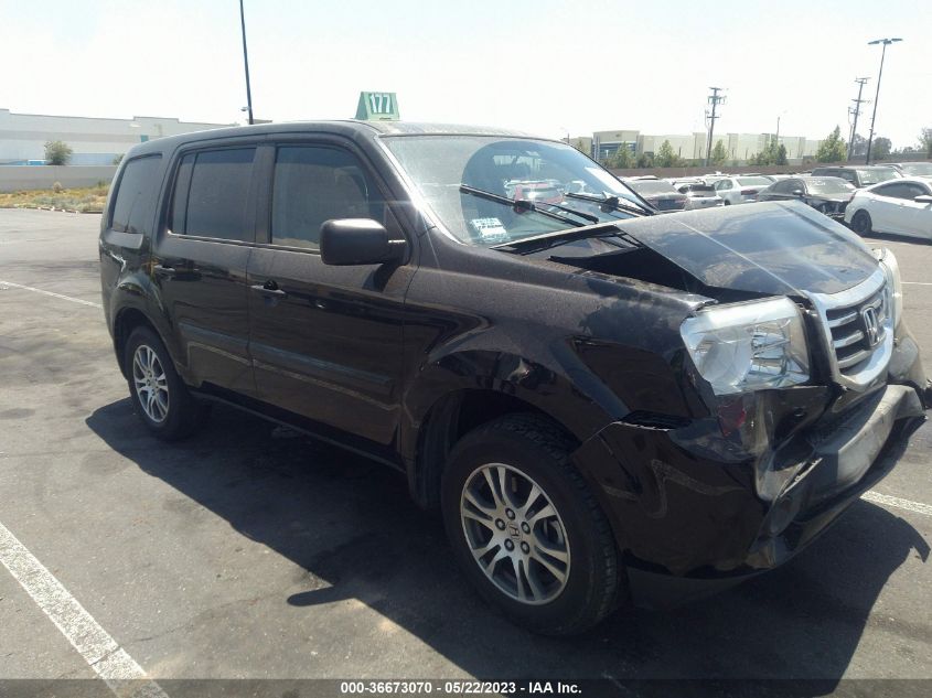 2013 HONDA PILOT LX - 5FNYF3H29DB038052