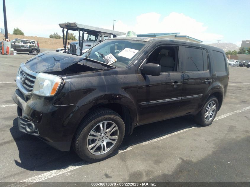 2013 HONDA PILOT LX - 5FNYF3H29DB038052