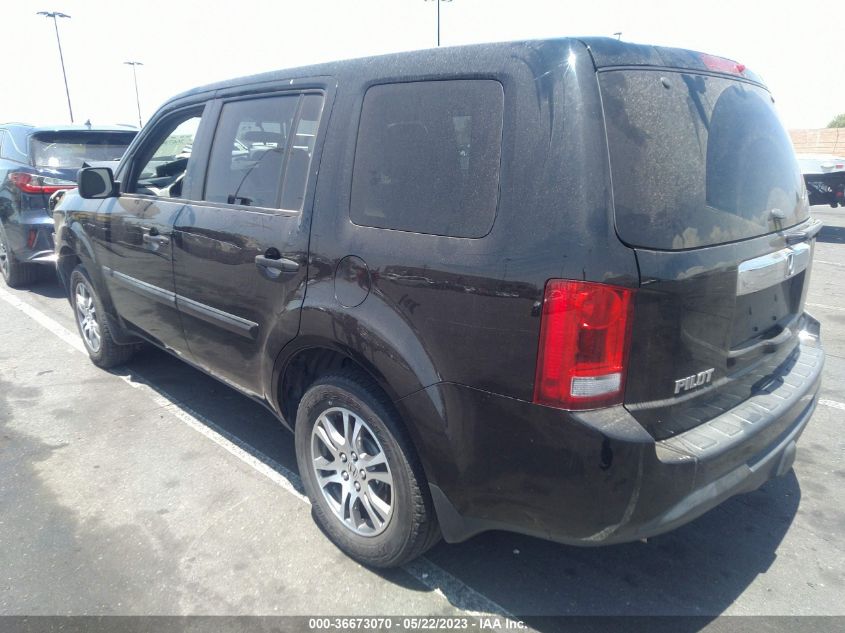 2013 HONDA PILOT LX - 5FNYF3H29DB038052