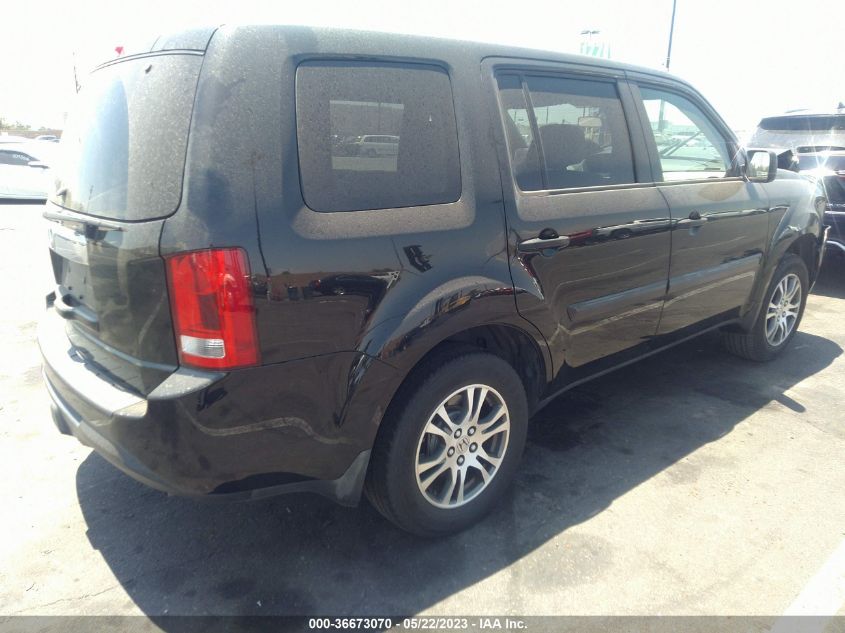 2013 HONDA PILOT LX - 5FNYF3H29DB038052