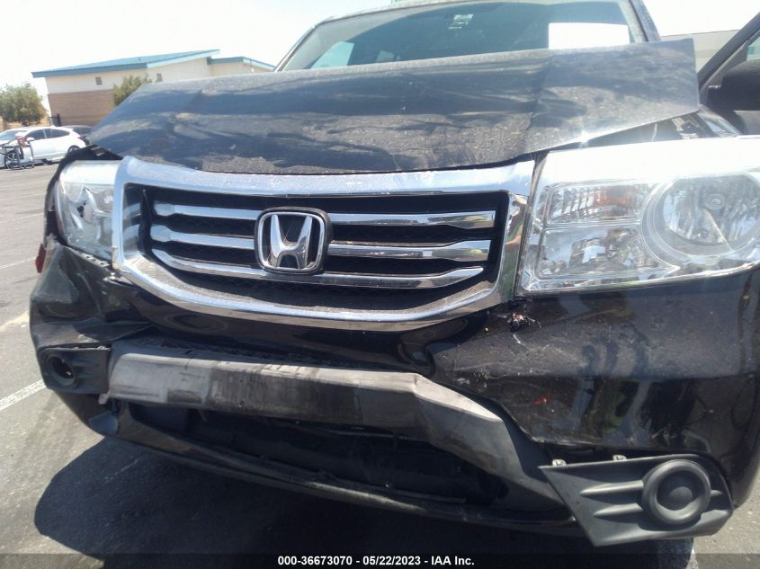 2013 HONDA PILOT LX - 5FNYF3H29DB038052