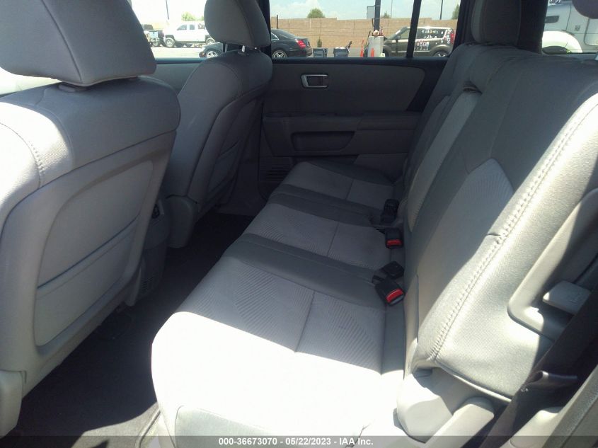 2013 HONDA PILOT LX - 5FNYF3H29DB038052
