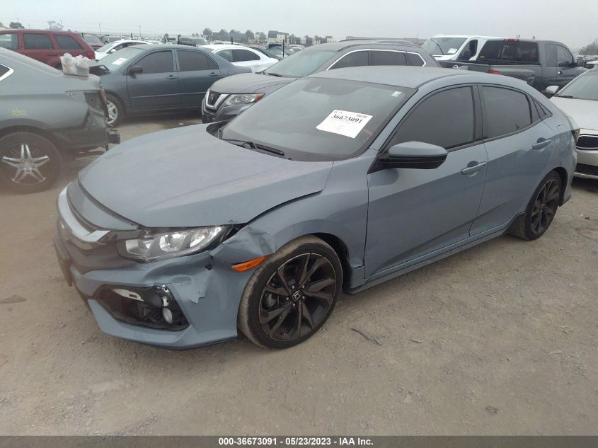 2019 HONDA CIVIC HATCHBACK SPORT SHHFK7H42KU415358