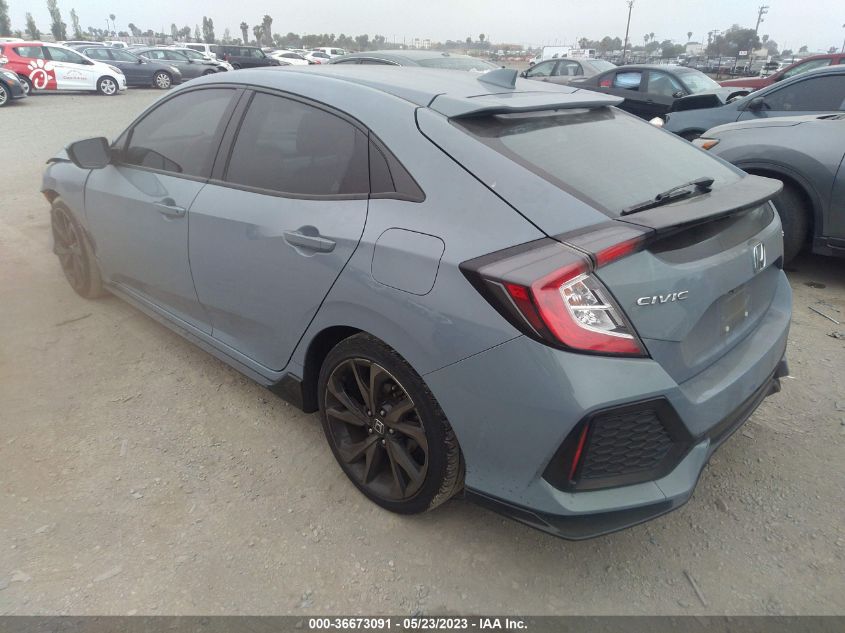 2019 HONDA CIVIC HATCHBACK SPORT SHHFK7H42KU415358