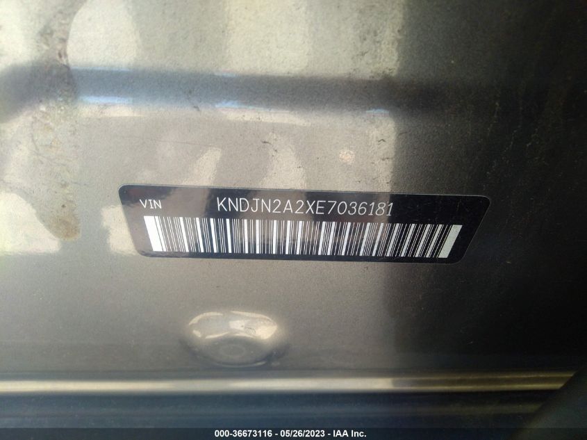 2014 KIA SOUL BASE - KNDJN2A2XE7036181