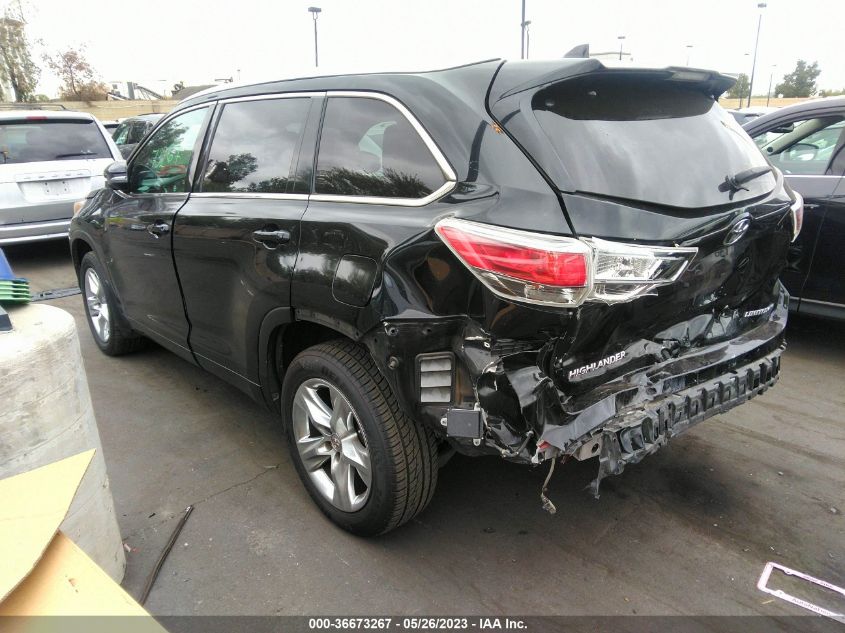 2014 TOYOTA HIGHLANDER LIMITED - 5TDDKRFH2ES007307