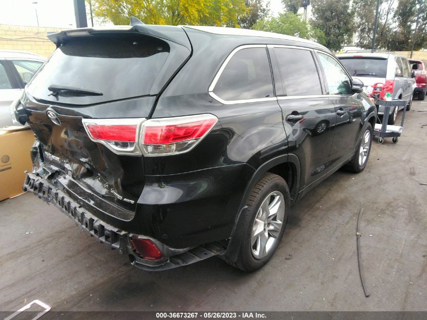 2014 TOYOTA HIGHLANDER LIMITED - 5TDDKRFH2ES007307
