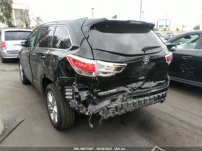 2014 TOYOTA HIGHLANDER LIMITED - 5TDDKRFH2ES007307