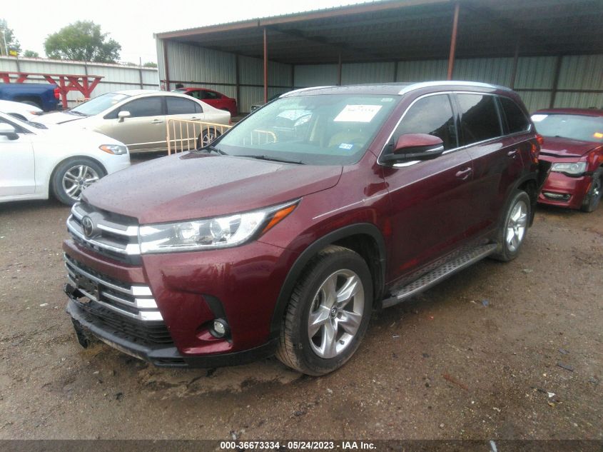 2019 TOYOTA HIGHLANDER LIMITED - 5TDYZRFH3KS304014