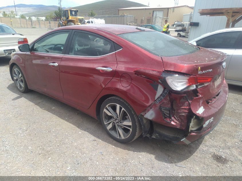 2016 HYUNDAI ELANTRA LIMITED - 5NPDH4AE5GH657675