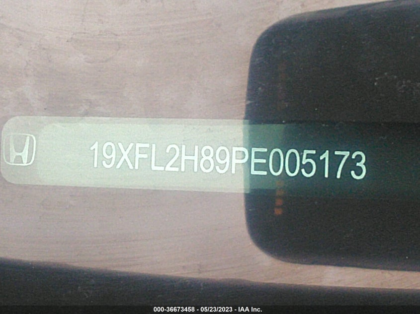 VIN 19XFL2H89PE005173 2023 HONDA CIVIC HATCHBACK SPORT