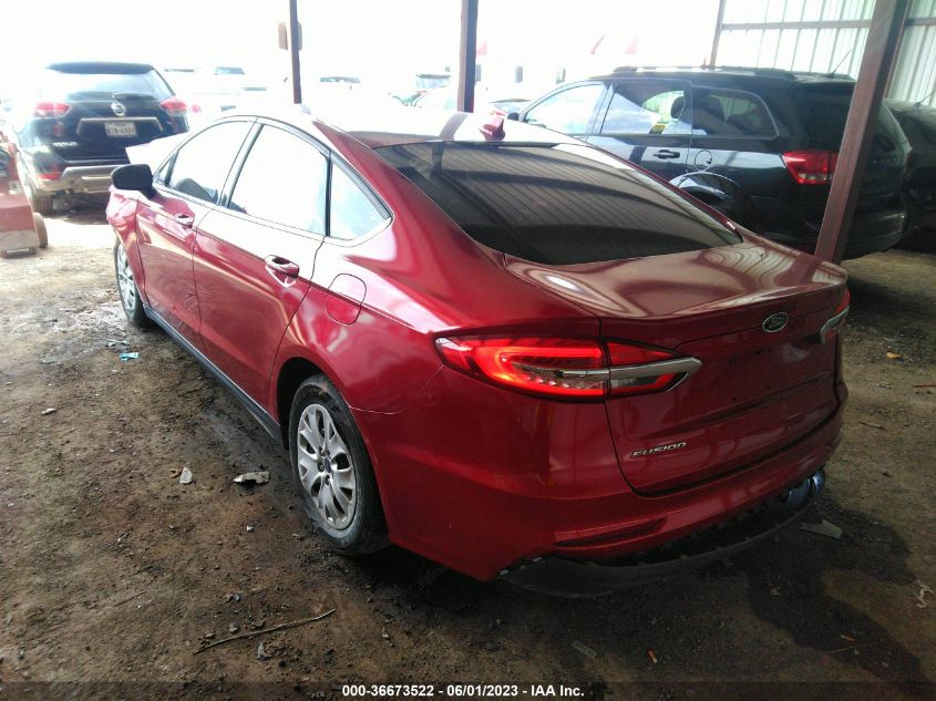 2020 FORD FUSION S - 3FA6P0G71LR125723