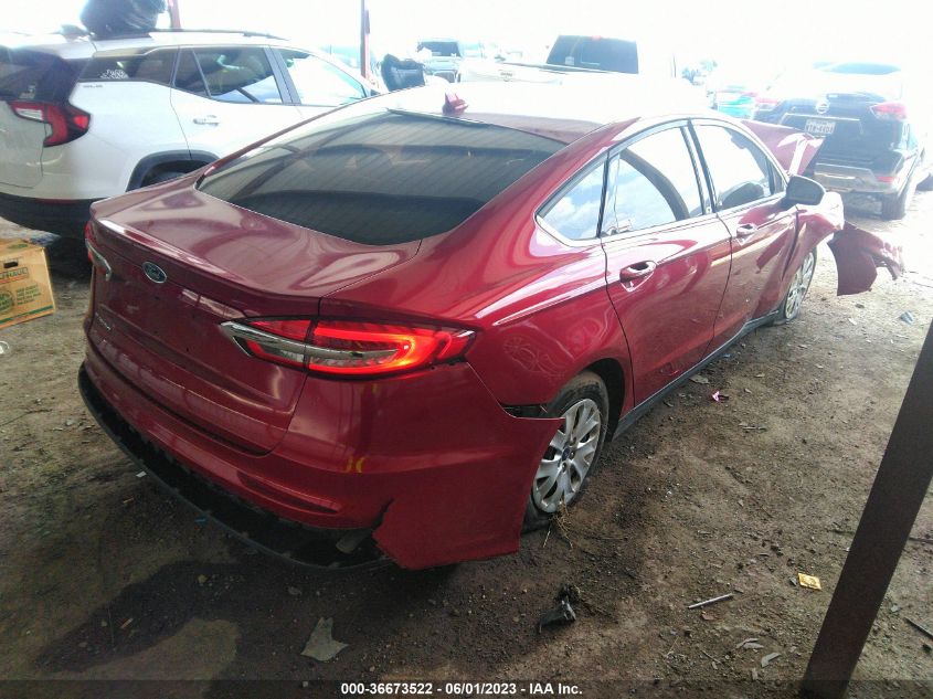 2020 FORD FUSION S - 3FA6P0G71LR125723