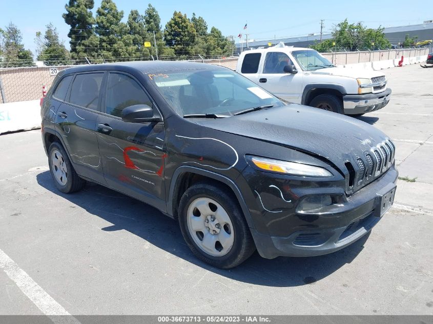 2016 JEEP CHEROKEE SPORT - 1C4PJLAB3GW274345
