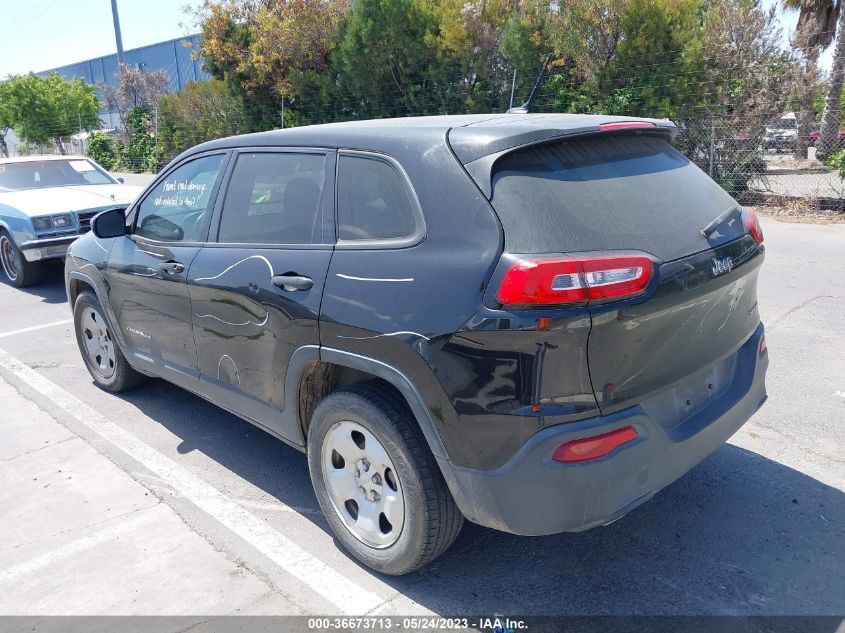 2016 JEEP CHEROKEE SPORT - 1C4PJLAB3GW274345