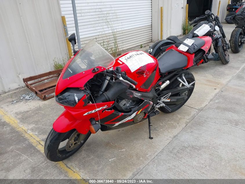 2002 HONDA CBR600 F4 JH2PC35152M301598